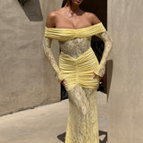 Sauline Lemon Maxi Dress