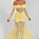 Sauline Lemon Maxi Dress