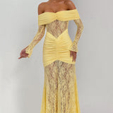 Sauline Lemon Maxi Dress