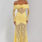 Sauline Lemon Maxi Dress