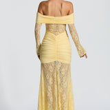 Sauline Lemon Maxi Dress