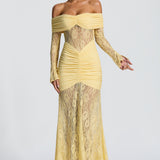 Sauline Lemon Maxi Dress