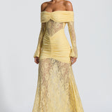Sauline Lemon Maxi Dress