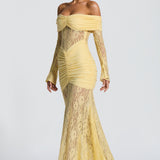 Sauline Lemon Maxi Dress