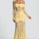 Sauline Lemon Maxi Dress