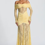 Sauline Lemon Maxi Dress