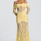 Sauline Lemon Maxi Dress