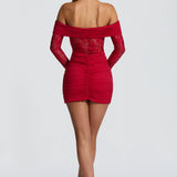 Sauline Mini Dress - Red