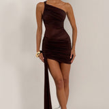 Shazia Mini Ruha - Plum Brown
