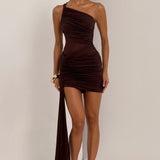Shazia Mini Ruha - Plum Brown