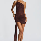 Shazia Mini Ruha - Plum Brown
