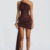 Shazia Mini Ruha - Plum Brown