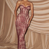 Burgundy Sian Maxi Dress