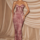 Burgundy Sian Maxi Dress