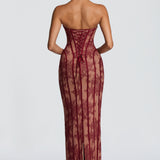 Burgundy Sian Maxi Dress