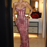 Burgundy Sian Maxi Dress