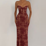 Burgundy Sian Maxi Dress