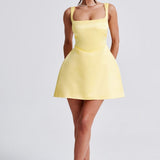 Sofie Mini Dress - Lemon