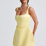 Sofie Mini Dress - Lemon