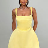 Sofie Mini Dress - Lemon