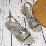 👡Női Divatos Nyitott Sarok Wedge Szandálok