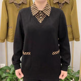 Prémium női felsők kockás gallérral (M-4XL méretben)