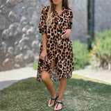 😍 Oversized Leopárd Mintás Ing Ruha