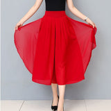 【M-3XL】👗Női Magas Derekú Sifon Nadrágok
