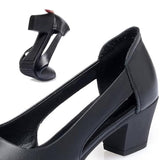 Női elegáns Peep-Toe blokk sarkú szandál