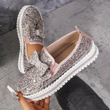 ✨Újdonságok az ajánlatban! ✨Női Strasszos Slip-On Masnis Sportcipők