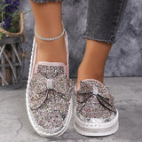 ✨Újdonságok az ajánlatban! ✨Női Strasszos Slip-On Masnis Sportcipők