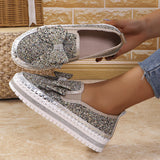✨Újdonságok az ajánlatban! ✨Női Strasszos Slip-On Masnis Sportcipők