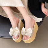 Női Platform Szandál Bowknot Részlettel
