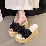Női Platform Szandál Bowknot Részlettel