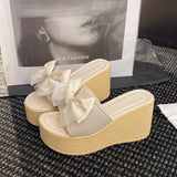 Női Platform Szandál Bowknot Részlettel