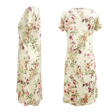 【S-2XL】🎀Elegáns női ruha kerek nyakkivágással és virágmintával