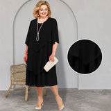 【L-4XL】💖Többrétegű középhosszú sifon szoknya