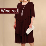 【L-4XL】💖Többrétegű középhosszú sifon szoknya