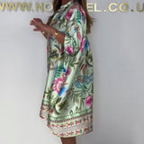 【S-3XL】👗Mintás Szatén Ruha