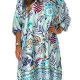 【S-3XL】👗Mintás Szatén Ruha
