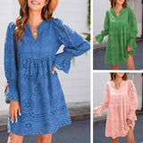 【S-2XL】💞 Kivágott Ujjú Elegáns Ruha
