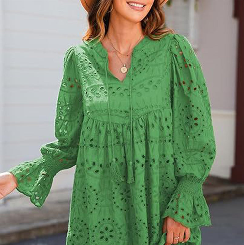 【S-2XL】💞 Kivágott Ujjú Elegáns Ruha