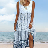 ✨👗 Női Ujjatlan Boho Stílusú Ruha