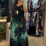 Női Laza Nyomtatott Ujjatlan Maxi Ruha 🌺