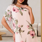 💕 Vörös szirom sifon estélyi ruha