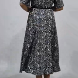 Elegáns Nyomtatott Maxi Ruha Övvel - Méretek S-4XL 💃