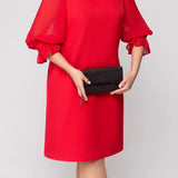 【S-4XL】👗Női elegáns egyszínű, üreges ruhák