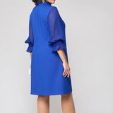 【S-4XL】👗Női elegáns egyszínű, üreges ruhák