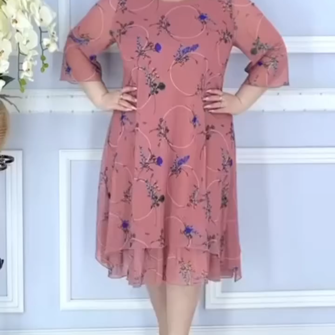 ✨Stílusos, légies, mintás ruha