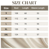 Elegáns Szatén Hosszú Ujjú Ing (S-2XL)